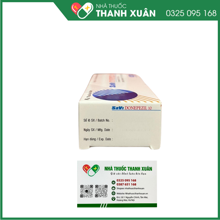 Savi Donepezil 10 điều trị triệu chứng sa sút trí tuệ